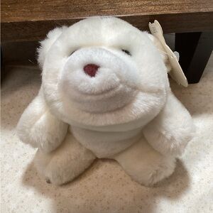 Snuff Polar Bear by Gund #2151 Vintage 1980 with Tags Attached 6" Tall